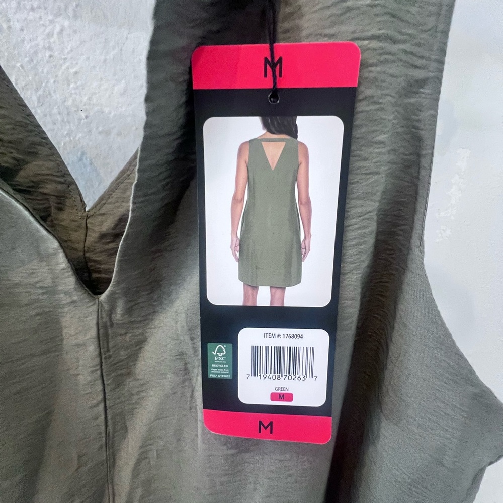 Banana Republic Maxi Olive Sleeveless Dress Sz Medium Dress - Picture 2 of 3